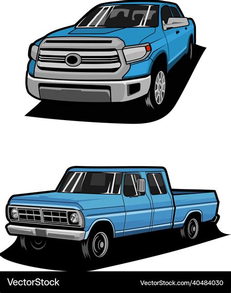 Pickup truck Royalty Free Vector Image - VectorStock