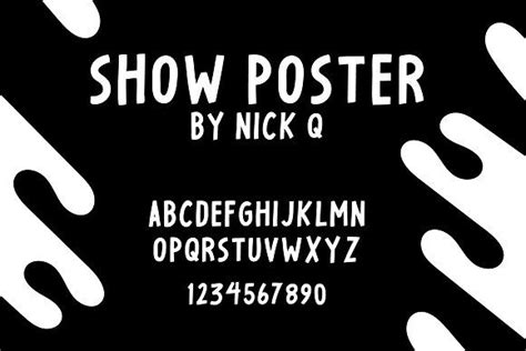 #Show Poster #Font - Fonts | Poster fonts, Hand drawn fonts, Poster drawing