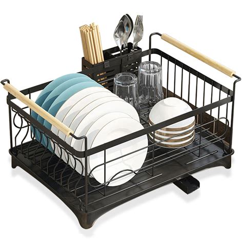 Stainless Steel Large Dish Rack (Black) – Brian&Dany