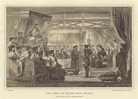 The trial of Queen Anne Boleyn, before the King's … stock image | Look and Learn