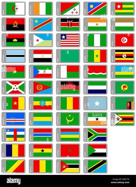 African countries flags Stock Vector Images - Alamy