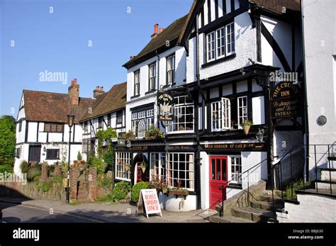 The Crown Inn, High Street, Old Oxted Village, Oxted, Surrey, England, United Kingdom Stock ...