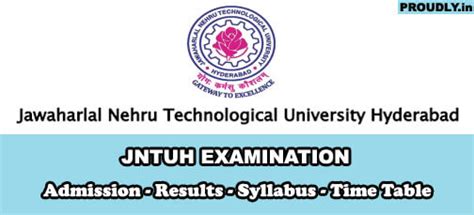 JNTU Hyderabad (JNTUH) Examination Online Results 2022-23