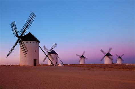 Windmills Of La Mancha - Central Spain by Steve Allen