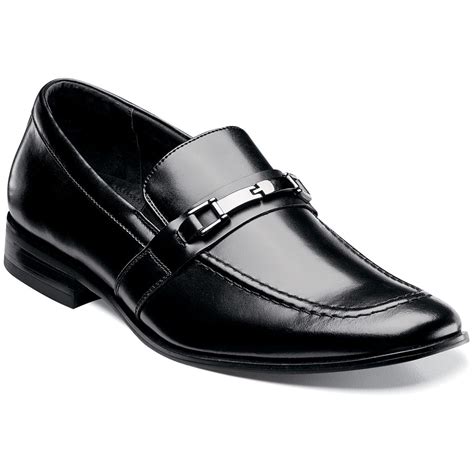 Men's Stacy Adams® Walbridge Dress Loafers, Black - 294134, Dress Shoes at Sportsman's Guide