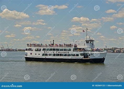 Statue Cruises Ferry Providing Public Access for Tourists Visitors To Liberty Island and Ellis ...