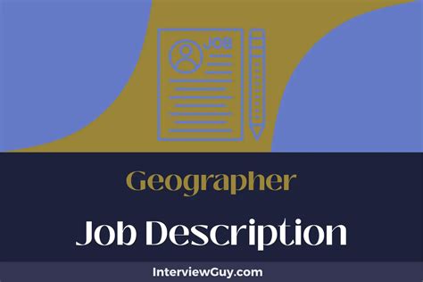 Geographer Job Description [Updated for 2024]