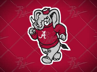 Vintage Style Alabama Big Al by Ross Hettinger on Dribbble