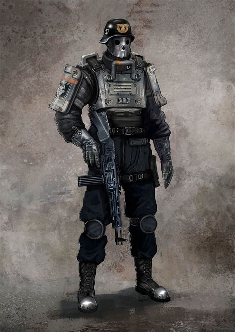 Wolfenstein The New Order Concept Art - Soldier | Wolfenstein ...