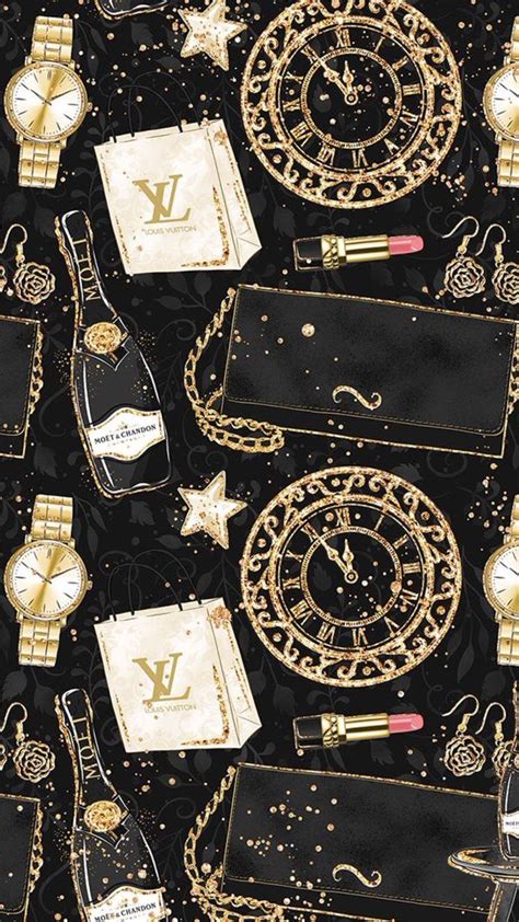 Awesome Vintage Louis Vuitton Aesthetic Macbook Wallpaper Collage Download