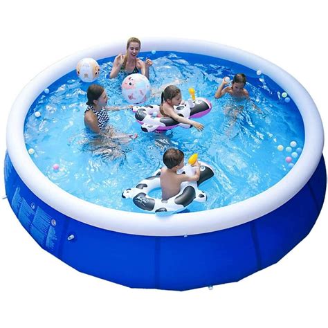 Inflatable Swimming Pools for Kids - Quick Set Round Swimming Pool ...