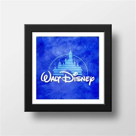 Walt Disney Retro VHS Intro Logo, Disney Castle Illustration Print Poster Art, 90s Kids Things ...