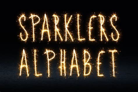 Sparklers Alphabet Photoshop Overlays, Wedding Overlays, Sparkler ...