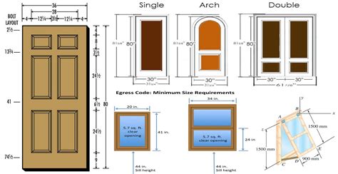 Useful Standard Dimensions Of Door And Window - Engineering Discoveries