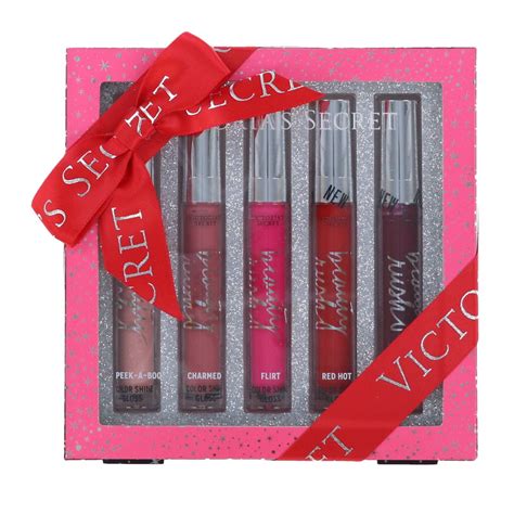 Victoria's Secret Gift Set 5 Piece Lip Gloss Beauty Rush Color Shine - Walmart.com