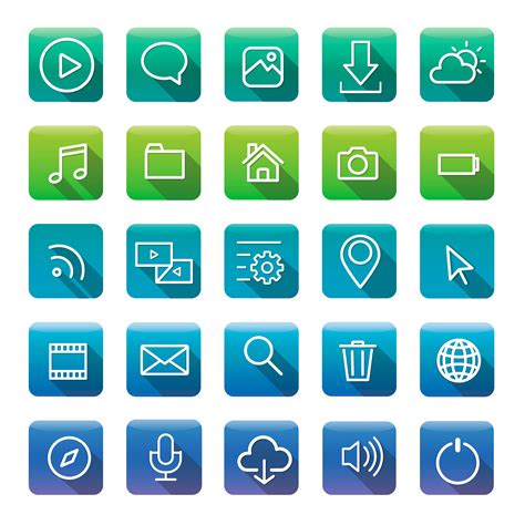 Icons and symbols set - Download Free Vectors, Clipart Graphics & Vector Art