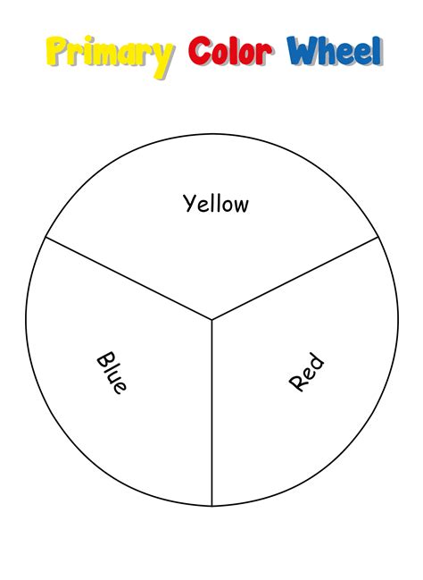 Color Wheel Worksheet For Kindergarten Color Wheel Worksheet Color ...