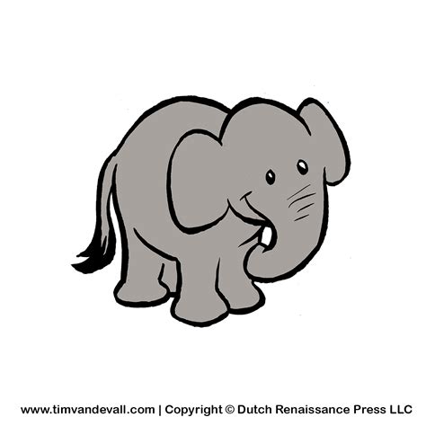 grey elephant drawing - Clip Art Library