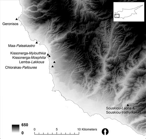 Map of Chalcolithic sites in western Cyprus (map by V. Klinkenberg). | Download Scientific Diagram