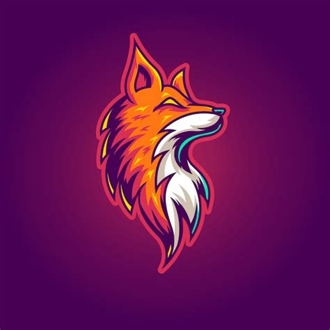 Premium Vector | Fox esport gaming logo