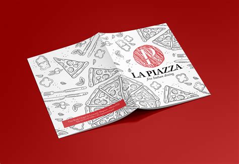 La Piazza menu design :: Behance