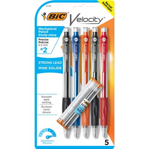 BIC Velocity Original Mechanical Pencils, 0.5 mm, Assorted Barrel ...