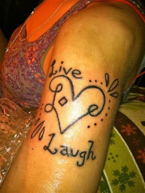 27 Cool Live Laugh Love Tattoos Pictures – WPJournals