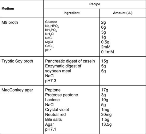 M9 Minimal Medium Recipe | Deporecipe.co