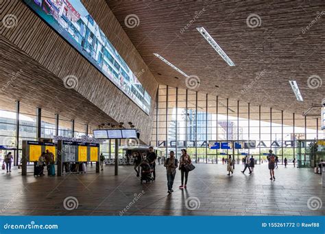Rotterdam Centraal, Central Station Building Indoor Editorial Photography - Image of structure ...