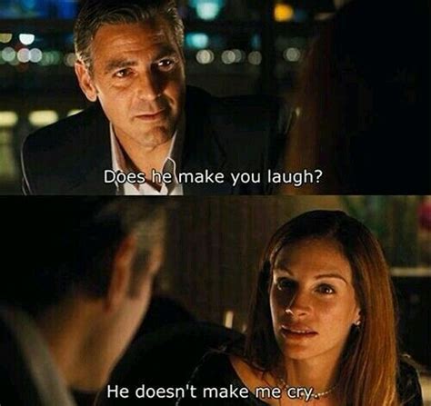 Ocean's Eleven - George Clooney and Julia Roberts "Does he make you laugh?" Classic Movie Quotes ...