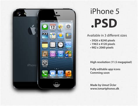 Apple iPhone 5 .PSD by umutucler on DeviantArt
