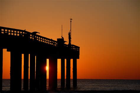 Fishing Pier At Sunrise Free Stock Photo - Public Domain Pictures