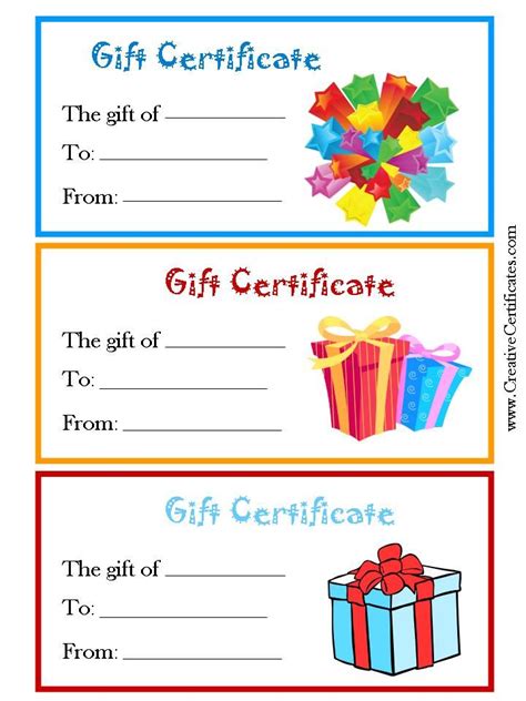 Free printable gift certificates, Printable gift certificate, Gift card template