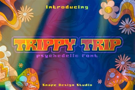 Trippy Trip Psychedelic Font | Design Shack