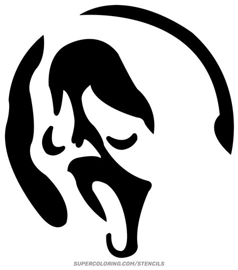 Ghostface Emblem Stencil | Papperspyssel