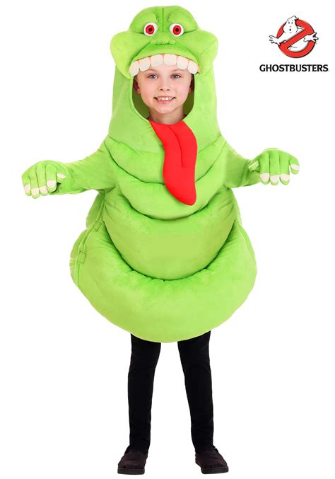 Kid's Ghostbusters Slimer Costume Tunic With Gloves