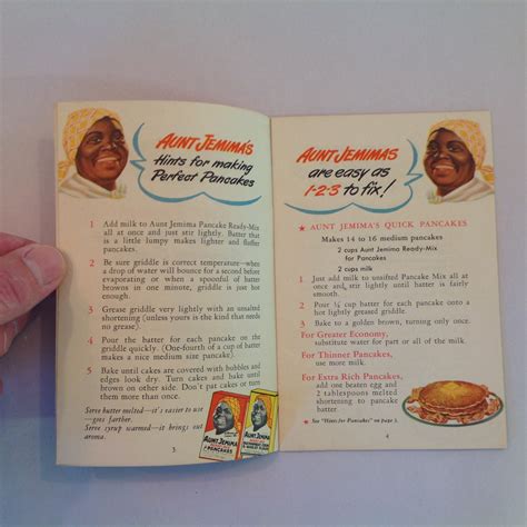 Vintage Recipe Booklet Aunt Jemima's New Temptilatin' Menus and Recipe – Time Warp, LLC