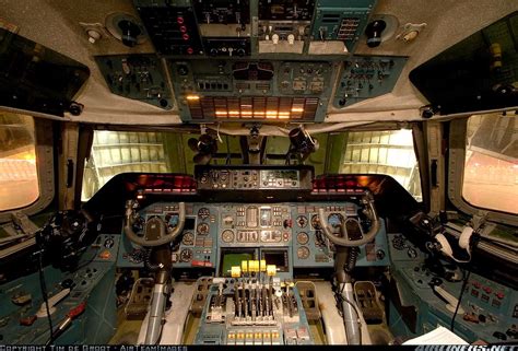 One of the most unique cockpits in the world. The flightdeck of the Antonov 225 is without a ...