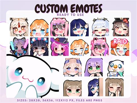 CUSTOM Emotes Emojis Stickers Pack For Twitch Discord And ...