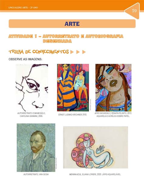 ARTE-EDUCAÇÃO: Autorretrato e autobiografia desenhada