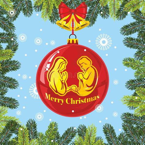 Christmas Ball Nativity Scene Stock Illustrations – 260 Christmas Ball ...