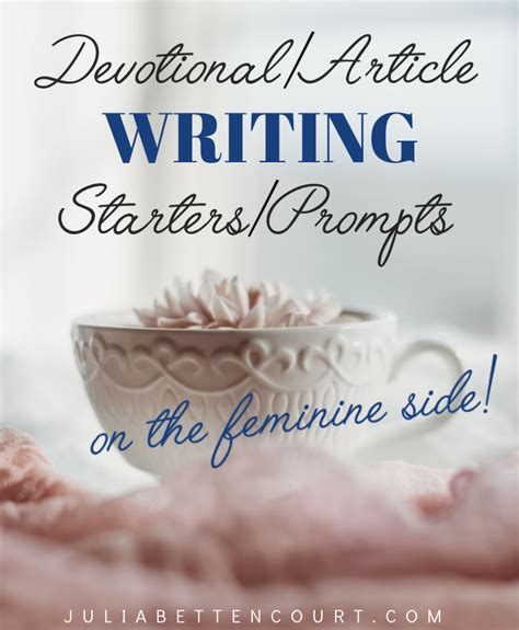 Feminine Christian Writing Prompts – Julia Bettencourt Blog