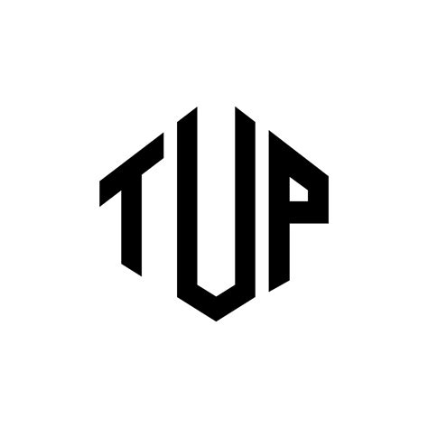 TUP letter logo design with polygon shape. TUP polygon and cube shape logo design. TUP hexagon ...