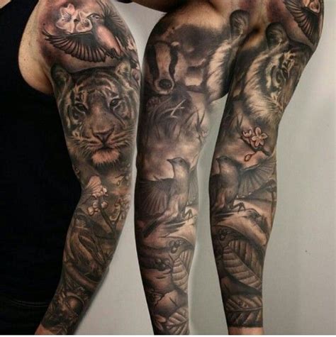 34 best Animal Tattoo Sleeve images on Pinterest | Arm tattoos, Sleeve tattoos and Tattoo sleeves