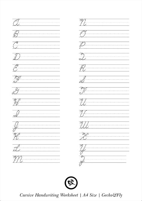 5 Printable Cursive Handwriting Worksheets For Beautiful — db-excel.com