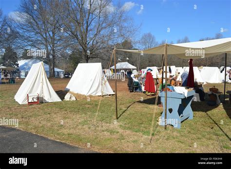 A reenactment of the Battle of Cowpens in Cowpens, South Carolina. The ...