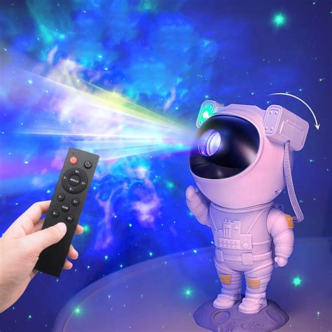 Astronaut Galaxy Projector LED Star Projector With Remote Control Timer ...