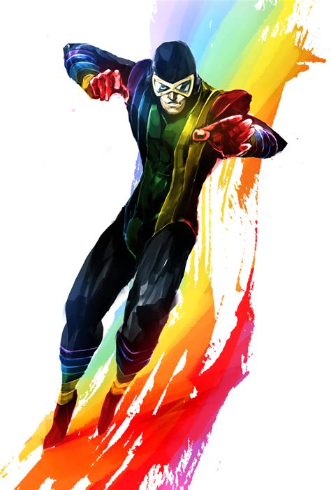 Rainbow Raider by Naratani Superhero Characters, Comic Book Characters, Comic Character, Comic ...