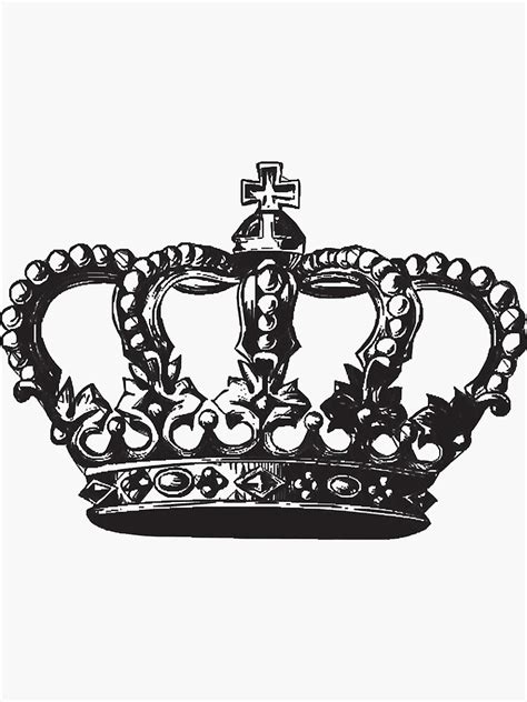 "Crown Silhouette Outline " Sticker by zhonistratt | Redbubble