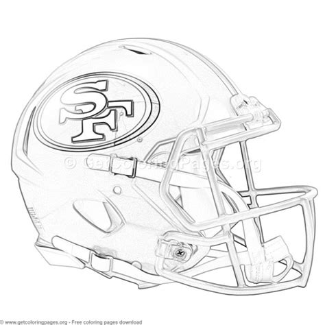 Football Coloring Pages 49ers